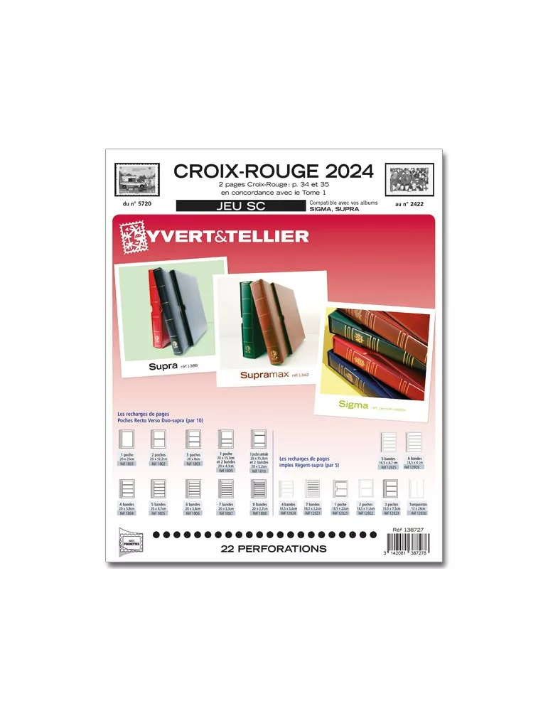 CROIX ROUGE SC : 2023-2024 (JEUX AVEC POCHETTES)