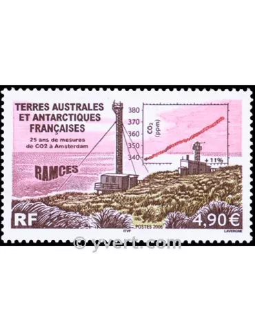 n° 444 - Timbre TAAF Poste 2