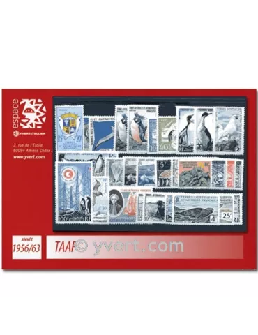 n° 2/21+PA2/7 - Timbre TAAF Année complète (1956/63)