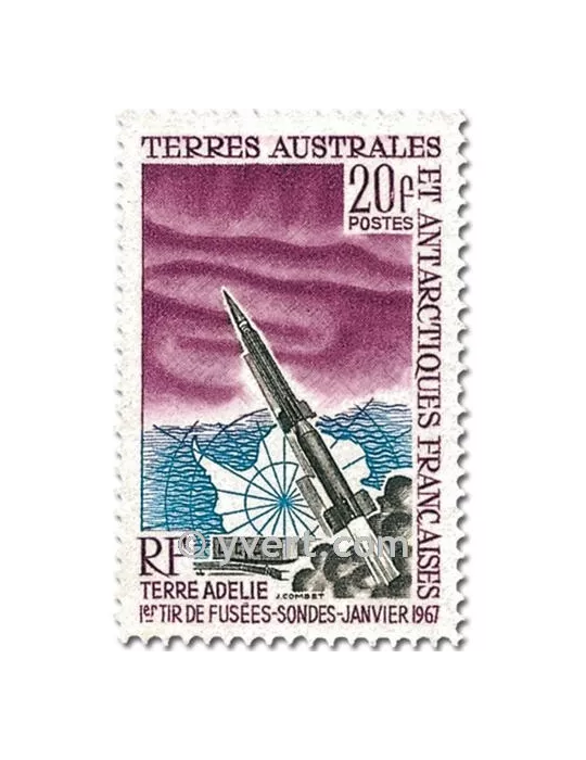 n° 23 - Timbre TAAF Année complète (1967)