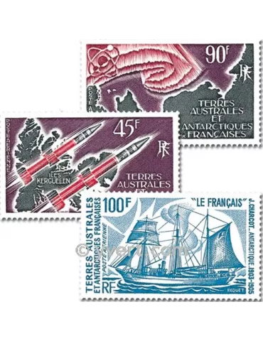 n° PA38/41 - Timbre TAAF Année complète (1975)