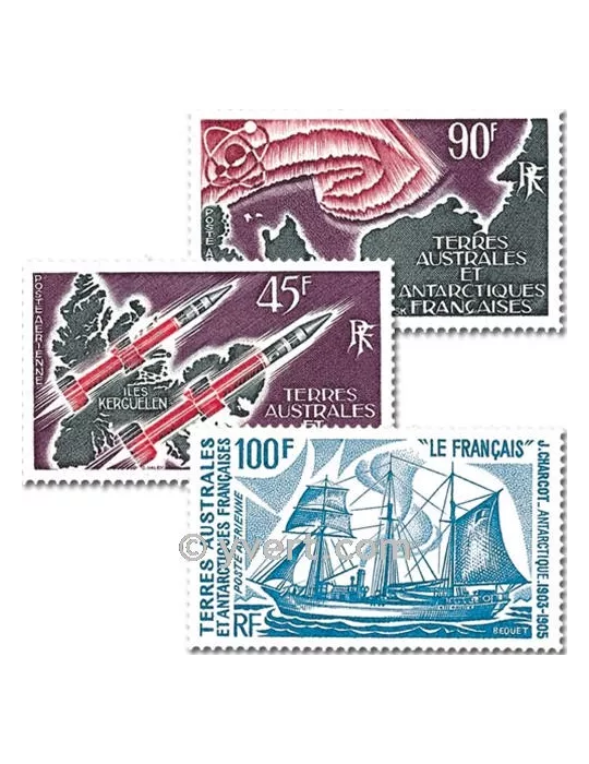 n° PA38/41 - Timbre TAAF Année complète (1975)