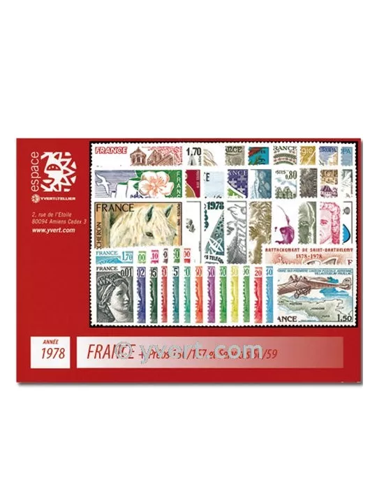 n° 74/78+PA51/55 - Timbre TAAF Année complète (1978)