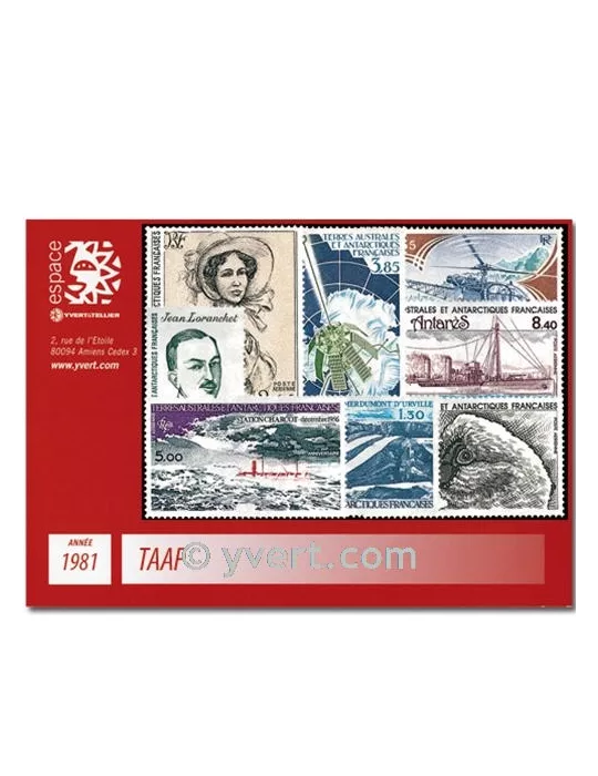 n° 92/94+PA65/70 - Timbre TAAF Année complète (1981)