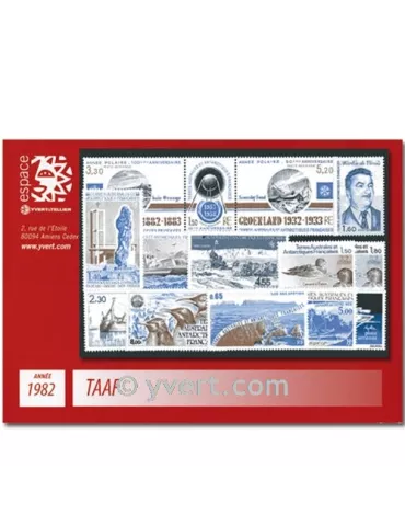 n° 95/100+PA71/78 - Timbre TAAF Année complète (1982)