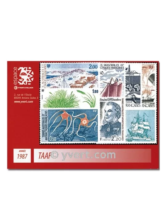 n° 122/129+PA97/99 - Timbre TAAF Année complète (1987)