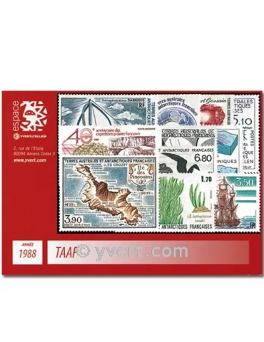 n° 130/139+PA100/02 - Timbre TAAF Année complète (1988)