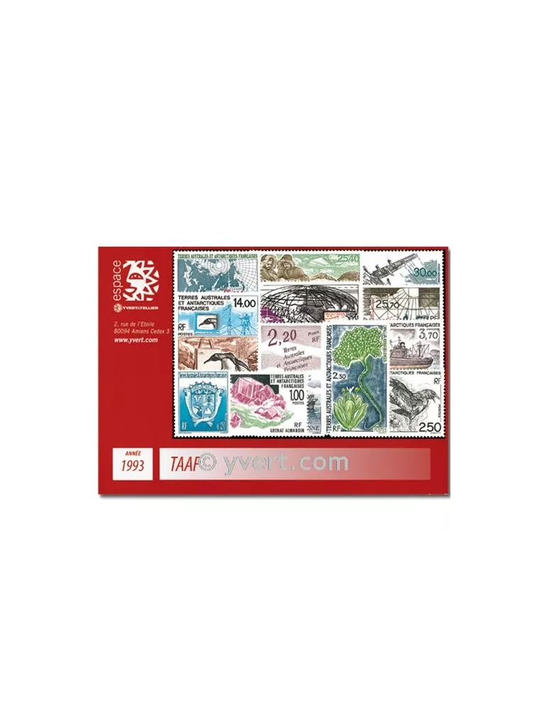 n° 171/183+PA125/28 - Timbre TAAF Année complète (1993)