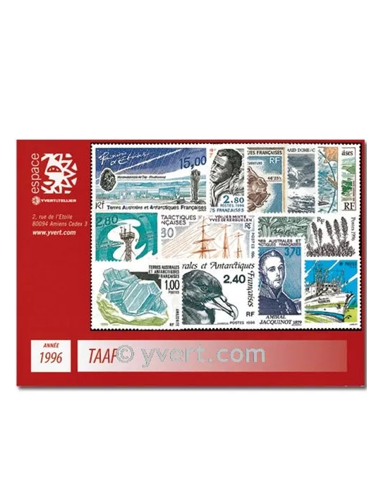 n° 203/212+PA137/40 - Timbre TAAF Année complète (1996)