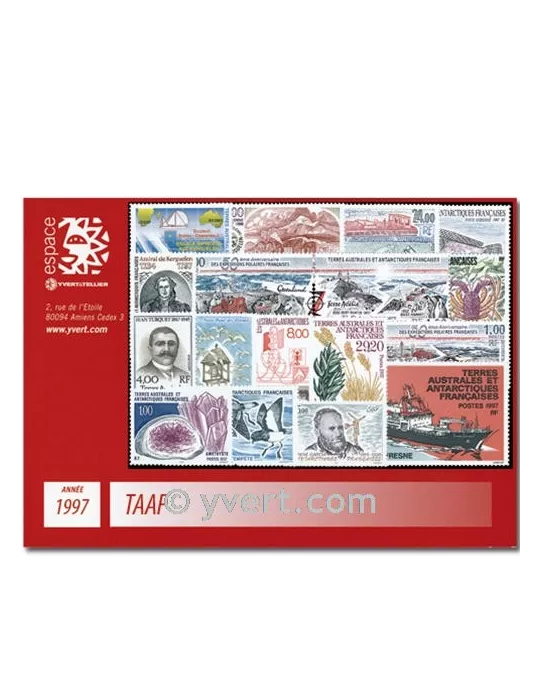 n° 213/225+PA141/45 - Timbre TAAF Année complète (1997)