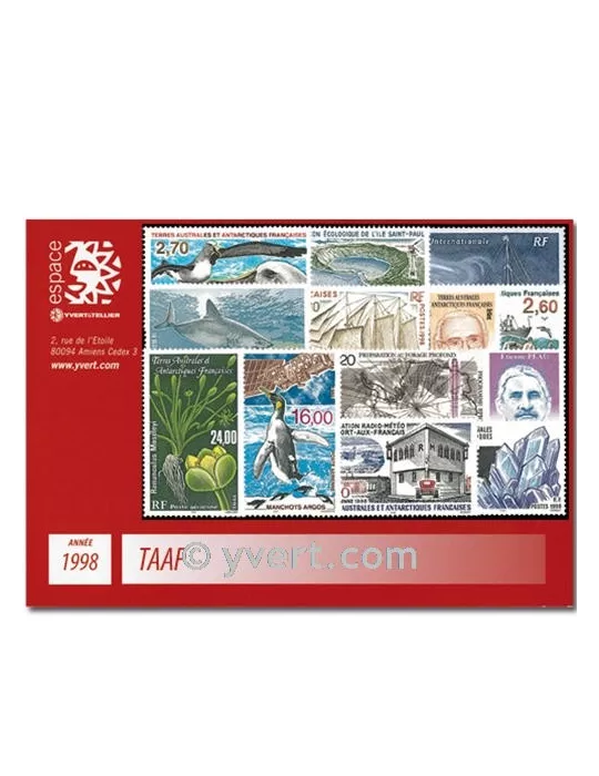 n° 226/234+PA146/50 - Timbre TAAF Année complète (1998)