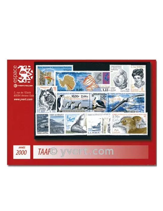 n° 264/286 - Timbre TAAF Année complète (2000)