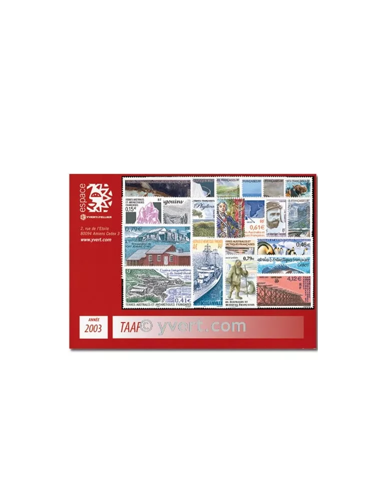 n° 349/383 - Timbre TAAF Année complète (2003)