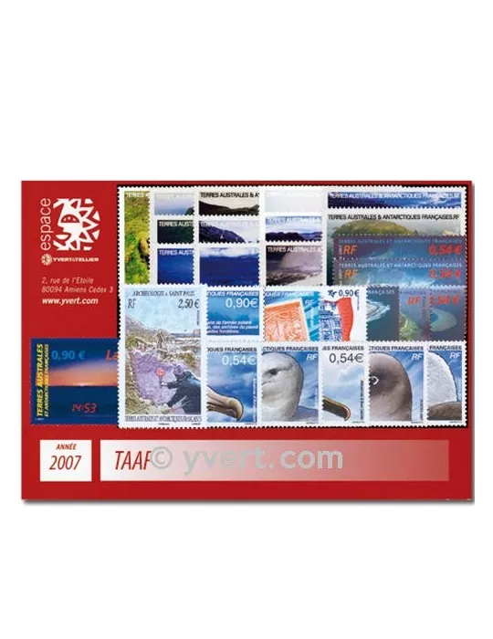 n° 453/493 - Timbre TAAF Année complète (2007)