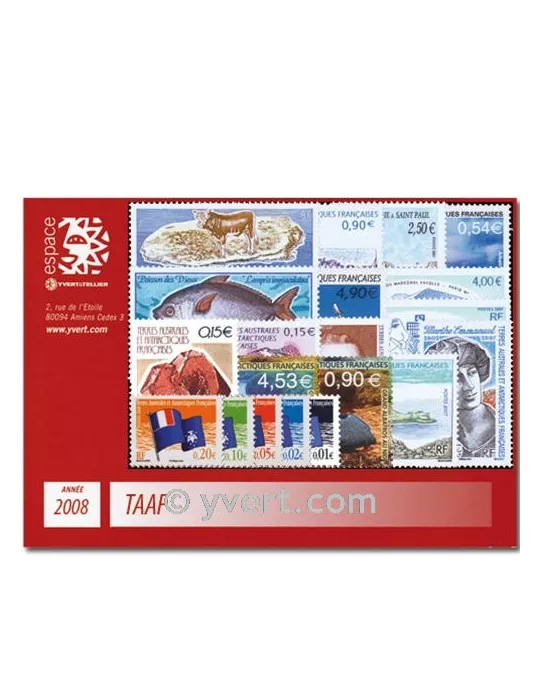 n° 494/520 - Timbre TAAF Année complète (2008)