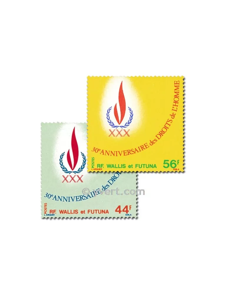 n° 224/225 - Timbre Wallis et Futuna Poste
