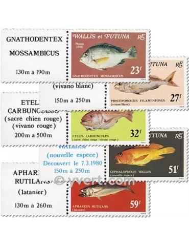 n° 259/263f (feuille) - Timbre Wallis et Futuna Poste 2
