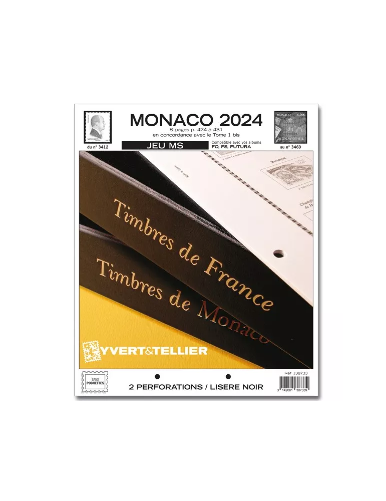MONACO MS : 2024 (JEUX SANS POCHETTES)