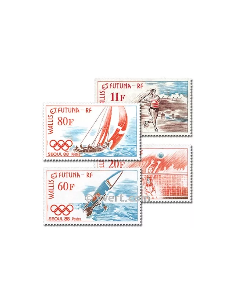 n° 378/381 - Timbre Wallis et Futuna Poste