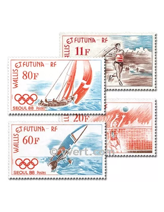 n° 378/381 - Timbre Wallis et Futuna Poste