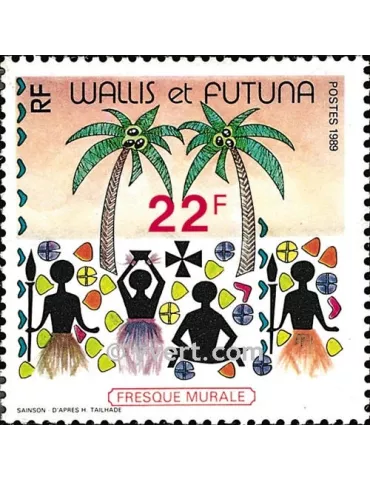 n° 388 - Timbre Wallis et Futuna Poste 2