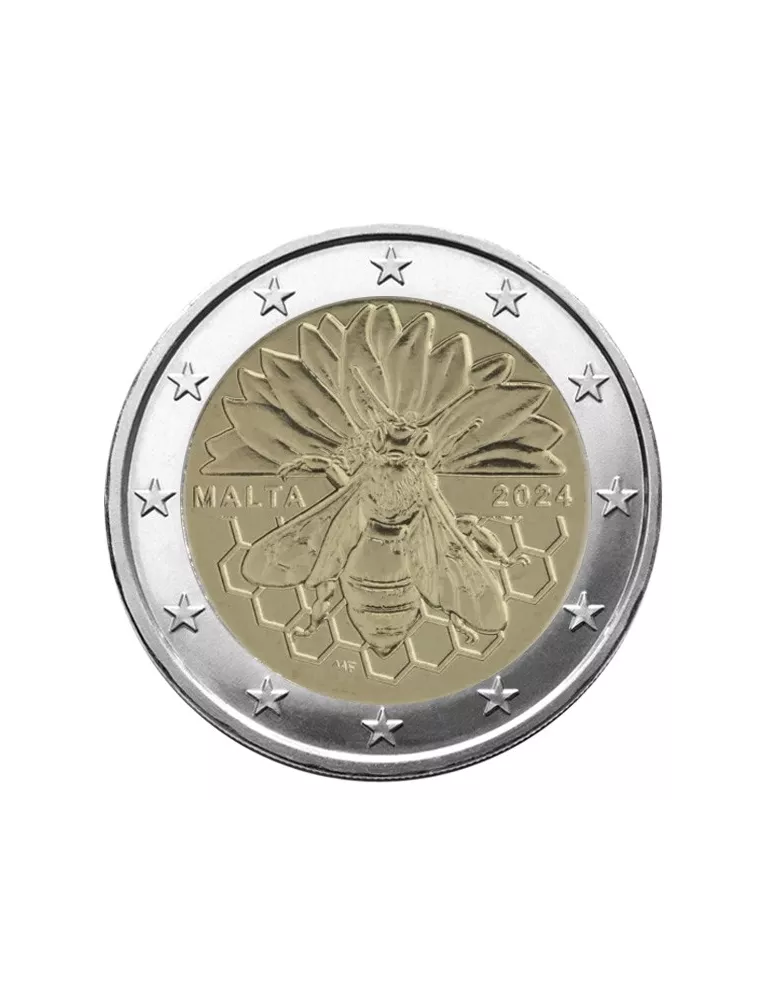 BU : 2 EURO COMMEMORATIVE 2024 : MALTE (L´abeille Maltaise)