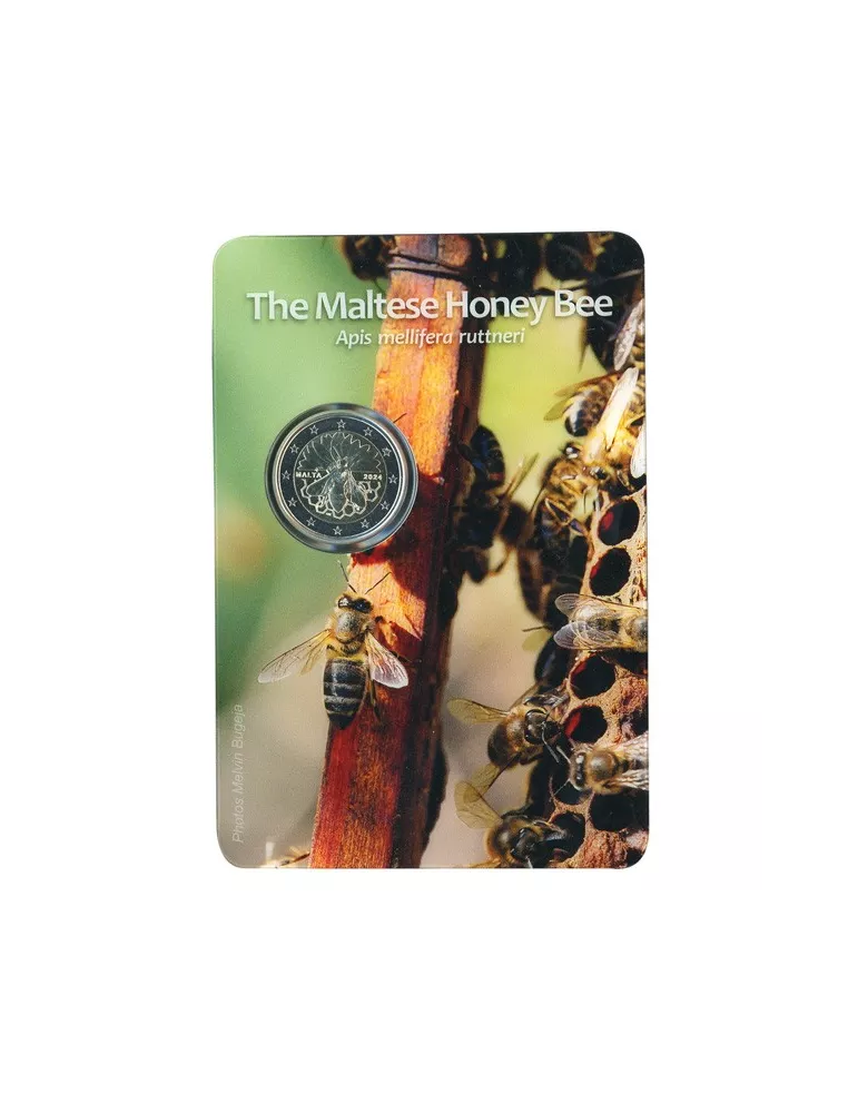 BU : 2 EURO COMMEMORATIVE 2024 : MALTE (L´abeille Maltaise)