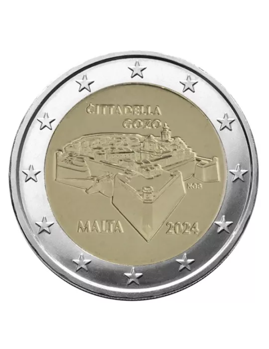 BU : 2 EURO COMMEMORATIVE 2024 : MALTE (Citadelle de Gozo)