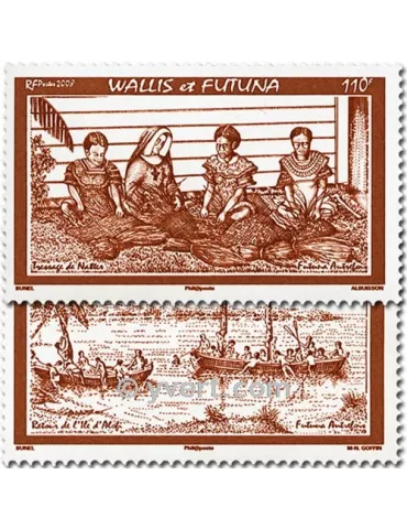 n° 697/698 - Timbre Wallis et Futuna Poste 2