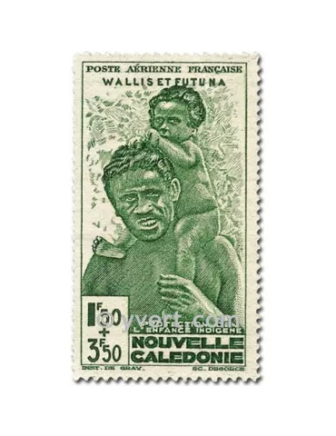 n° 1/2 - Timbre Wallis et Futuna Poste aérienne