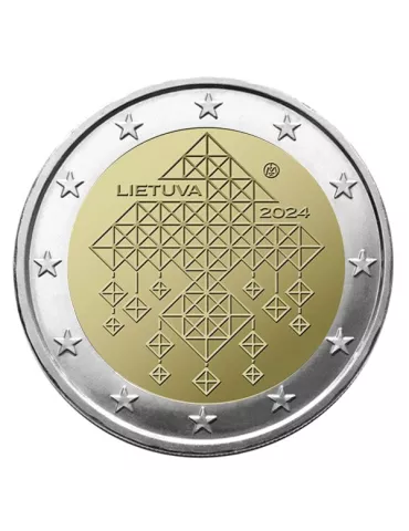 2 EURO COMMEMORATIVE 2024 : LITUANIE (Les jardins de paille)