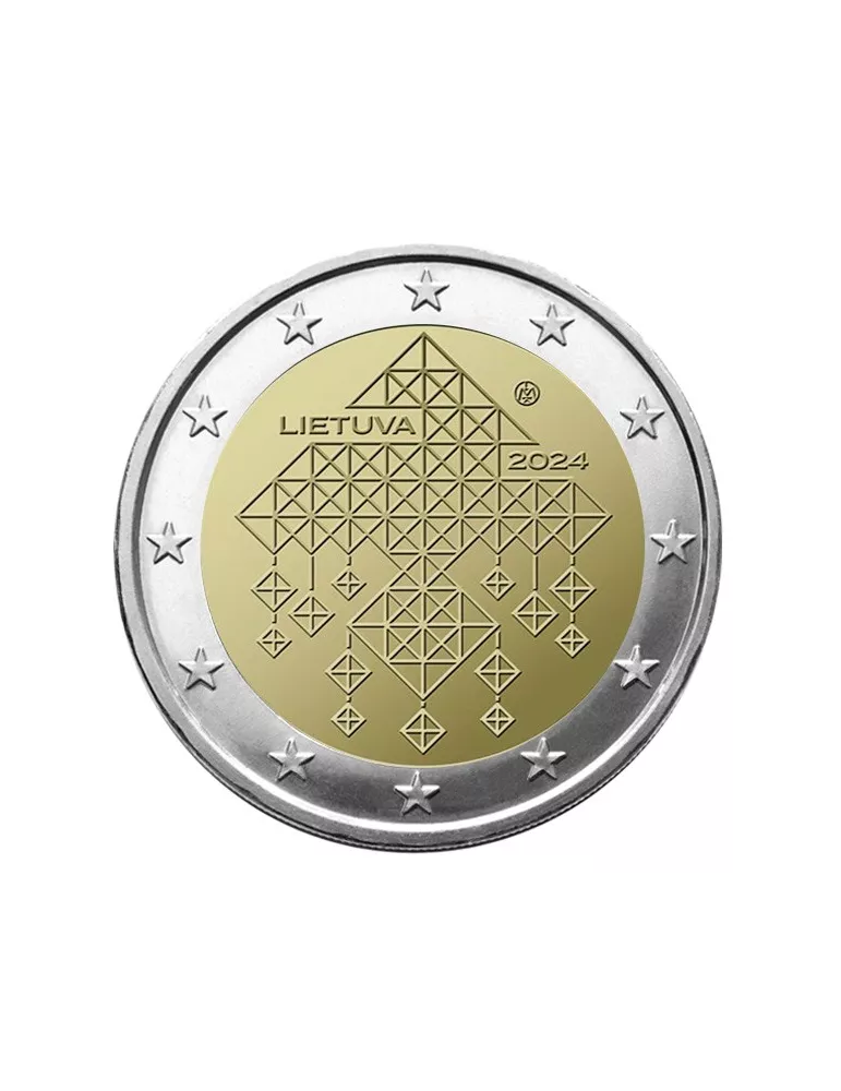 2 EURO COMMEMORATIVE 2024 : LITUANIE (Les jardins de paille)