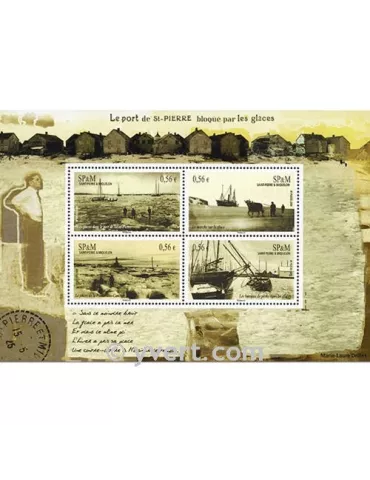 n° 961/964 (BF 14) - Timbre Saint-Pierre et Miquelon Poste 2