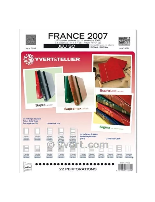 FRANCE SC : 2007 - 1ER SEMESTRE (JEUX AVEC POCHETTES)