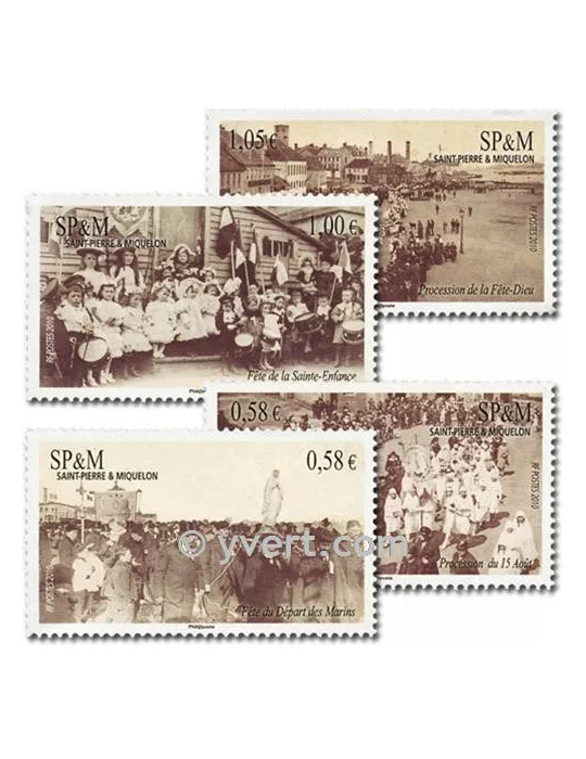 n° 986/989 (BF 15) - Timbre Saint-Pierre et Miquelon Poste