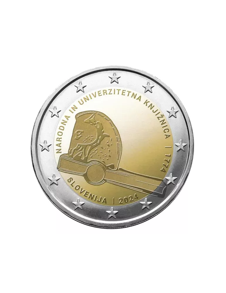 2 EURO COMMEMORATIVE 2024 : SLOVENIE (250 Ans de la bibliothèque nationale)