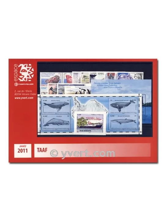 n° 578/601 - Timbre TAAF Année complète (2011)