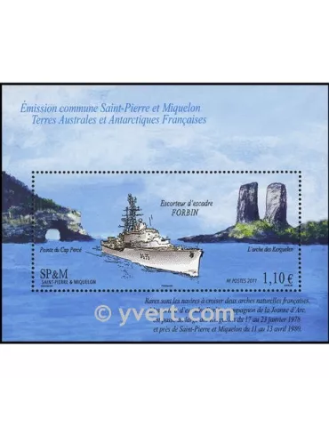 n° 19 - Timbre Saint-Pierre et Miquelon Bloc et feuillets