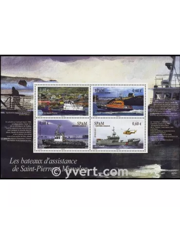 n° 17 - Timbre Saint-Pierre et Miquelon Bloc et feuillets