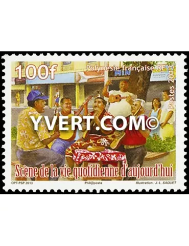 n° 1014 - Timbre Polynésie Poste 2