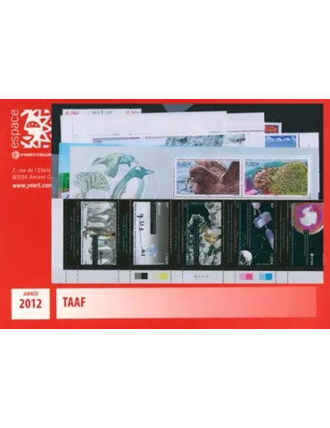 n° 602/640 - Timbre TAAF Année complète (2012)