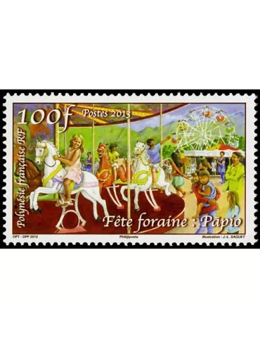 n° 1033 - Timbre Polynésie Poste 2