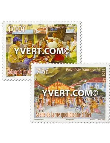 n° 1013/1014 - Timbre Polynésie Poste 2
