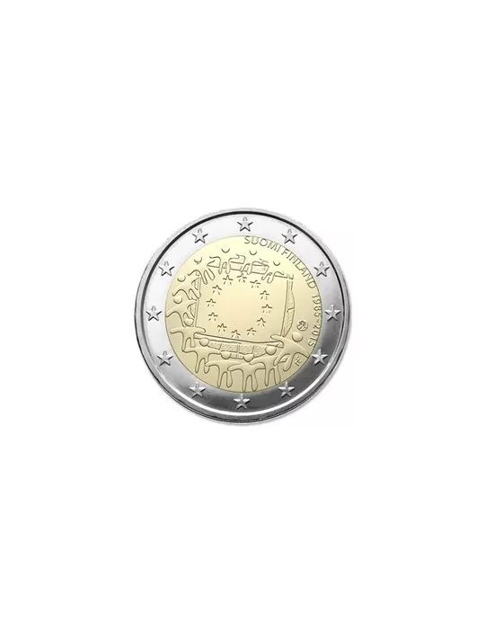 2 EURO COMMEMORATIVE 2015 : FINLANDE (30e anniversaire du drapeau européen)
