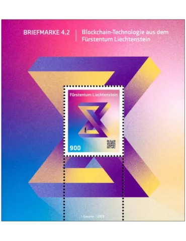 n° F7 - Timbre LIECHTENSTEIN Timbres Crypto