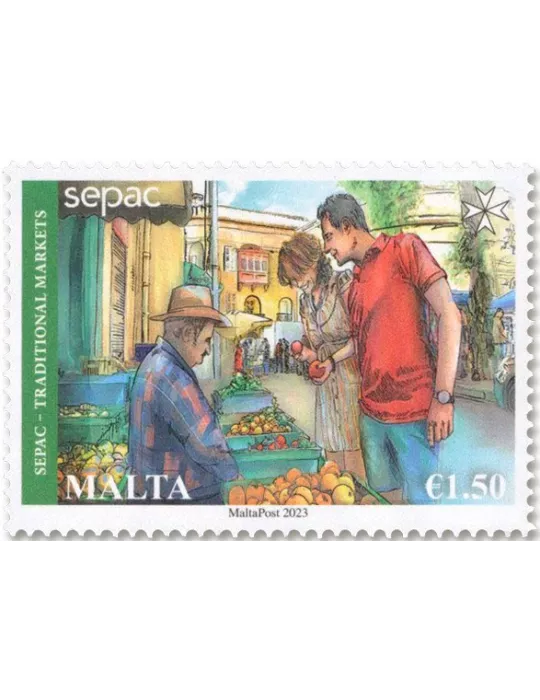 n° 2126/2127 - Timbre MALTE Poste