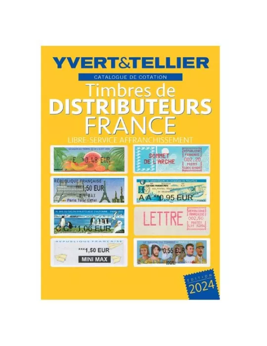 TIMBRES DE DISTRIBUTEURS 2024 (Catalogue des Timbres LIBRE-SERVICE AFFRANCHISSEMENT) )