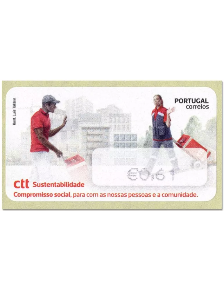n° 258 - Timbre PORTUGAL Timbres de distributeurs