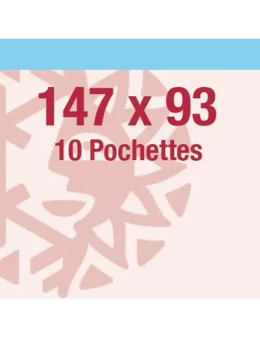 Pochettes double soudure - Lxh:140x85 mm (Fond transparent)