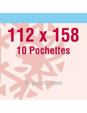 Pochettes double soudure - Lxh:112x158mm (Fond transparent)